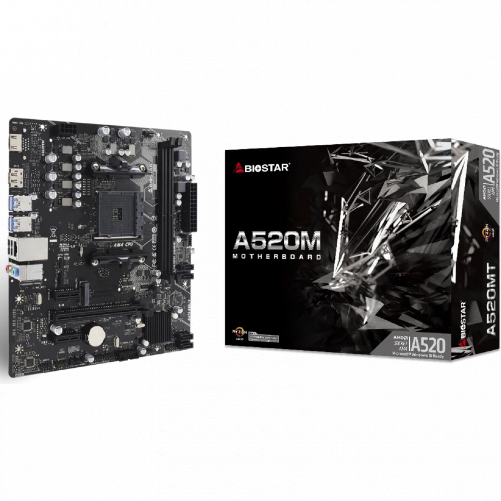 Материнская плата BIOSTAR A520MT Micro-ATX, AMD AM4 - миниатюра 8