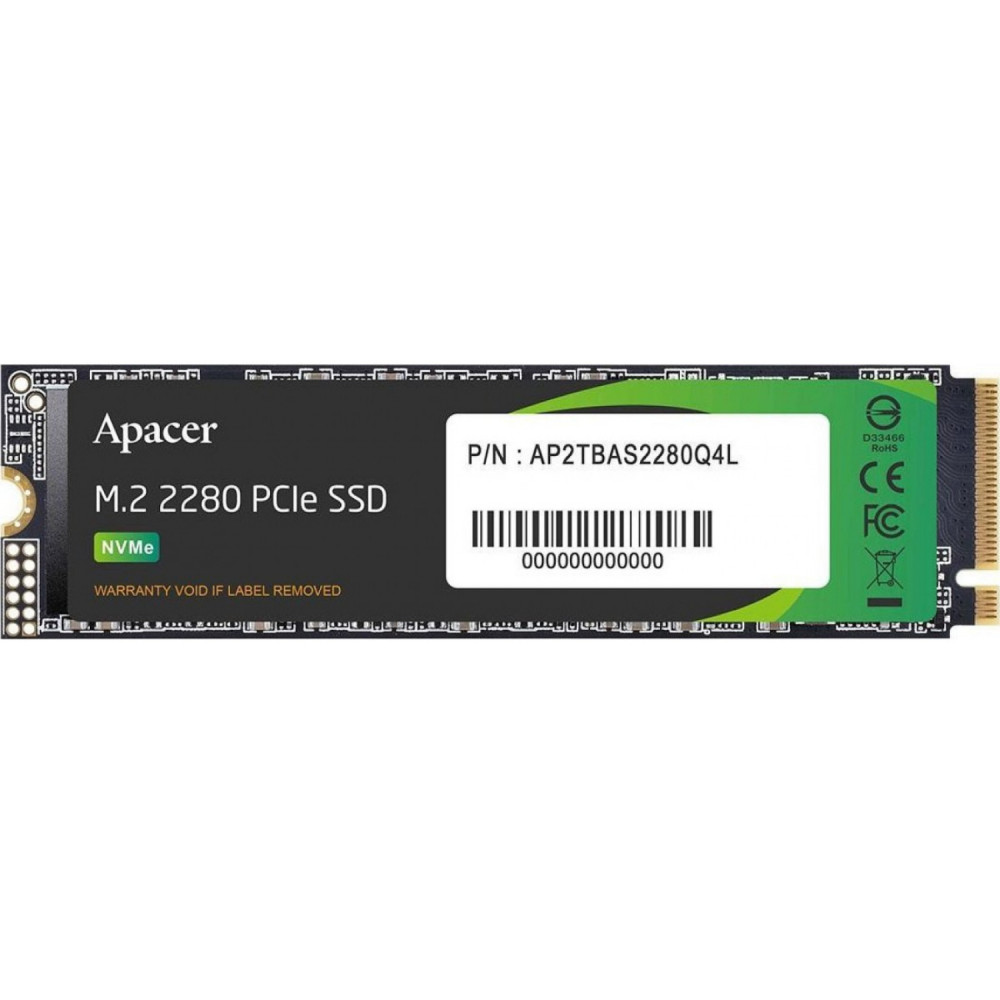 Жесткий диск Apacer AS2280Q4L AP512GAS2280Q4L-1 SSD (твердотельные), 512 ГБ, M.2, mini-SATA - миниатюра 2