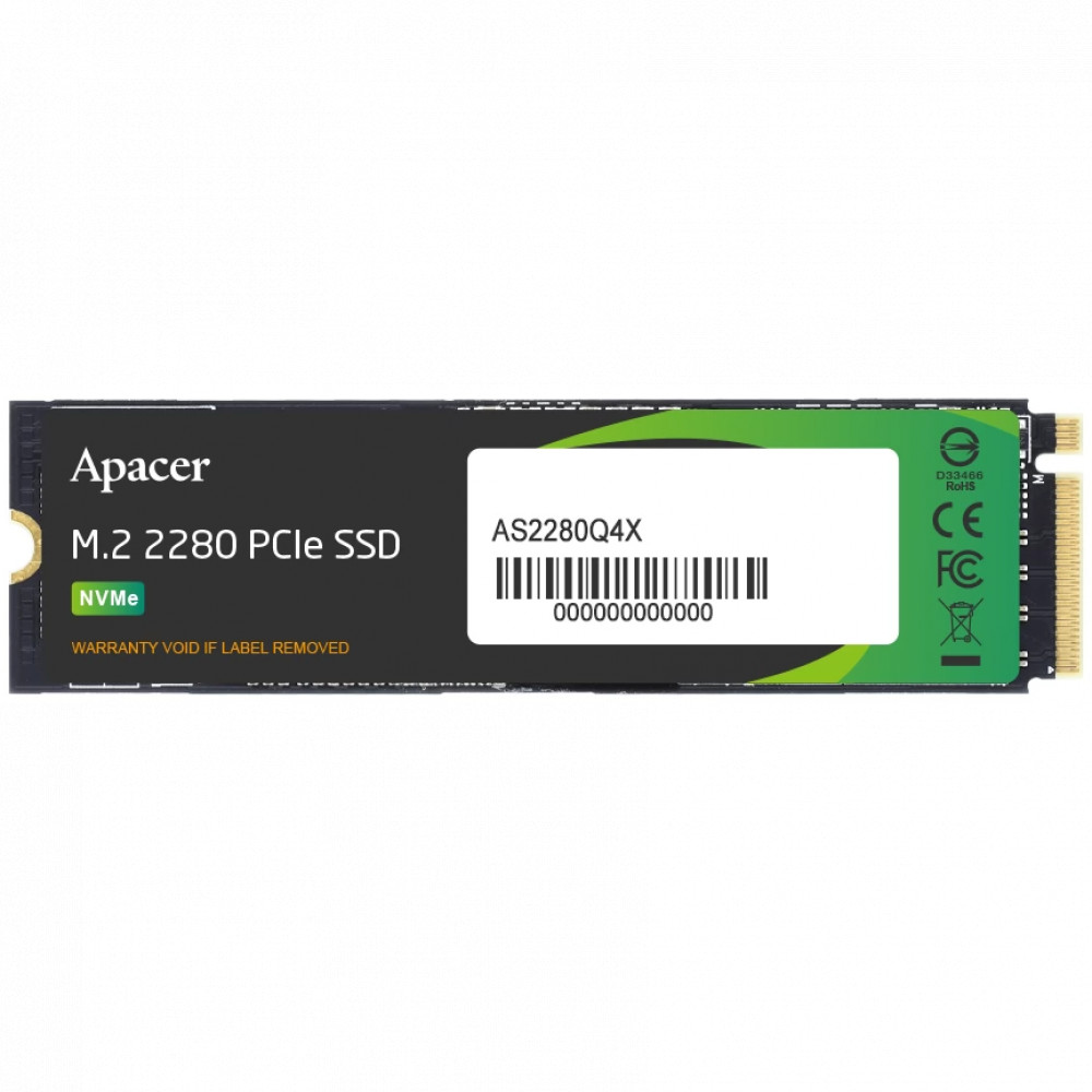Жесткий диск Apacer AS2280Q4X AP1TBAS2280Q4X-1 SSD (твердотельные), 1 ТБ, M.2, PCIe - миниатюра 2