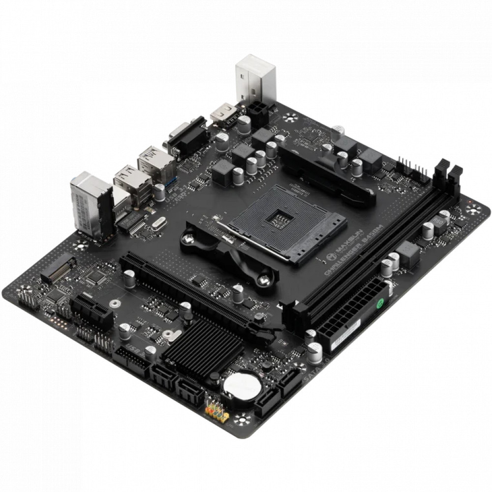 Материнская плата Maxsun Challenger B450M MS-Challenger B450M Micro-ATX, AMD AM4 - миниатюра 8