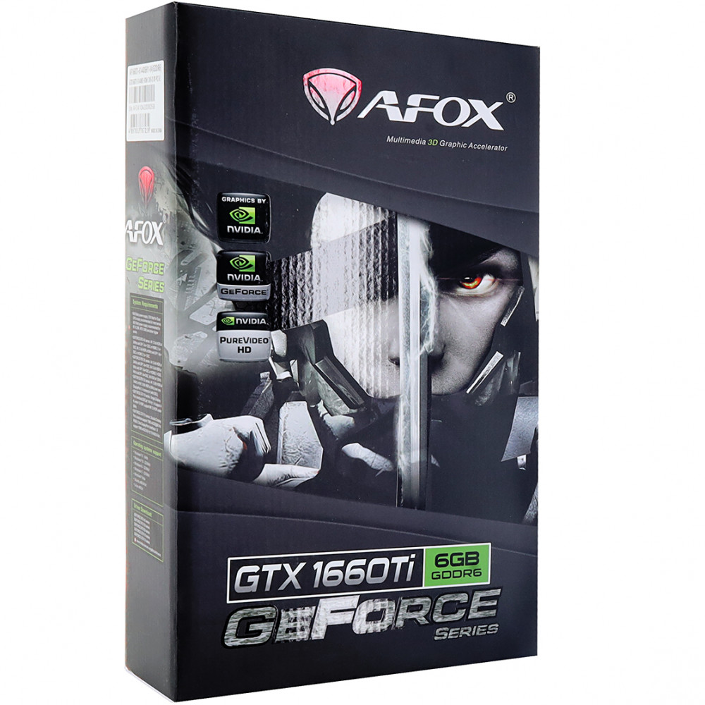 Видеокарта AFOX GTX 1660Ti AF1660TI-6144D6H1-V4 6 ГБ - миниатюра 8