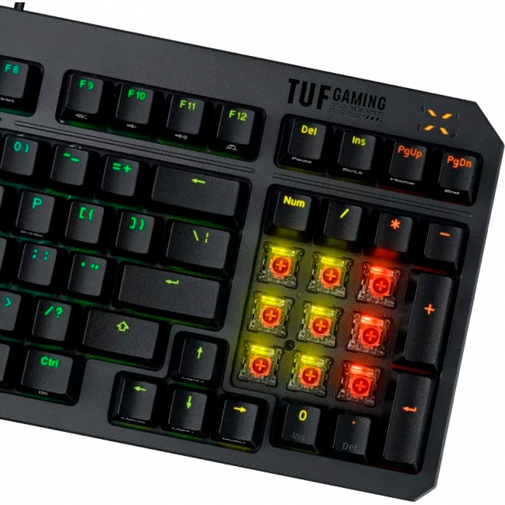 Клавиатура Asus TUF Gaming K3 Gen II Black 90MP0390-BKRA01 Проводная, USB - миниатюра 10