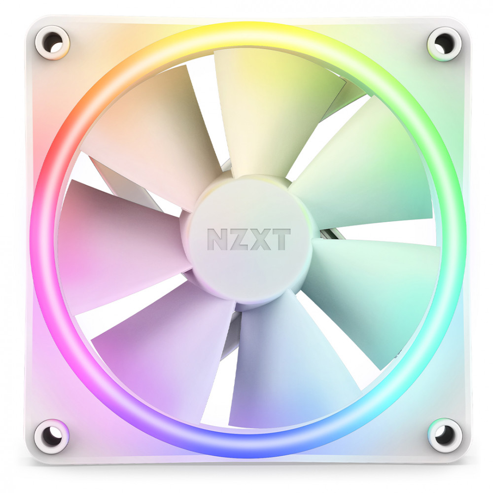 Система охлаждения NZXT F120 RGB Duo Fan 120mm PWM White Triple Pack RF-D12TF-W1 Для системного блока - миниатюра 4