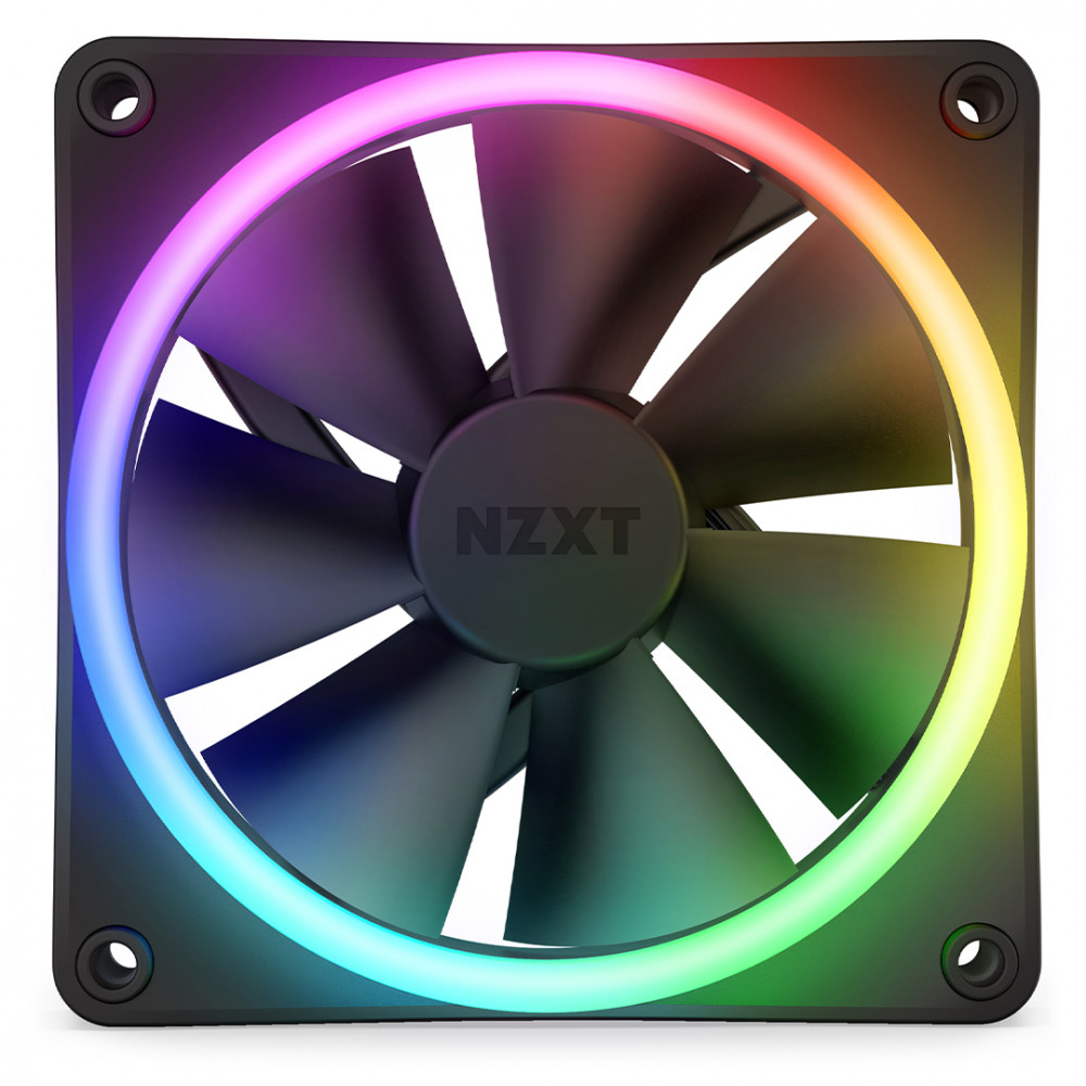 Система охлаждения NZXT F140 RGB Duo Fan 140mm PWM Black Twin Pack RF-D14DF-B1 Для системного блока - миниатюра 4