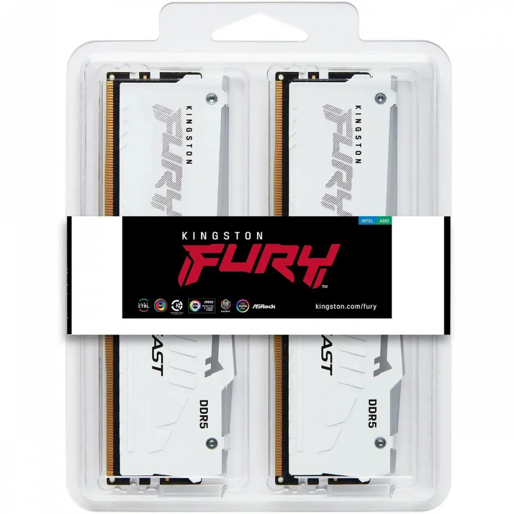 ОЗУ Kingston Fury Beast KF560C30BWAK2-32 DIMM, DDR5, 32 Гб (2 х 16 Гб), 6000 МГц - миниатюра 6
