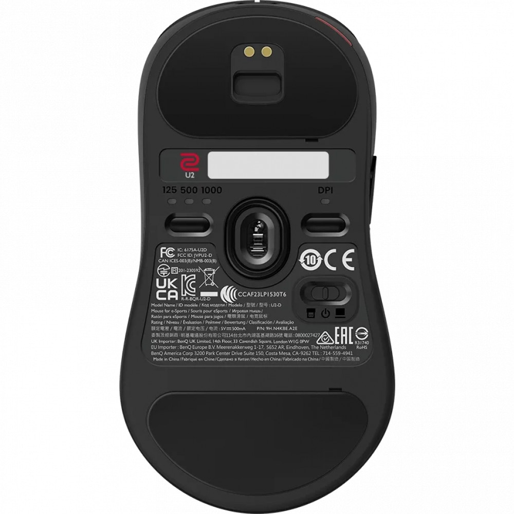 Мышь ZOWIE U2 Wireless Black 9H.N4KBE.A2E Игровые, Беспроводная - миниатюра 8