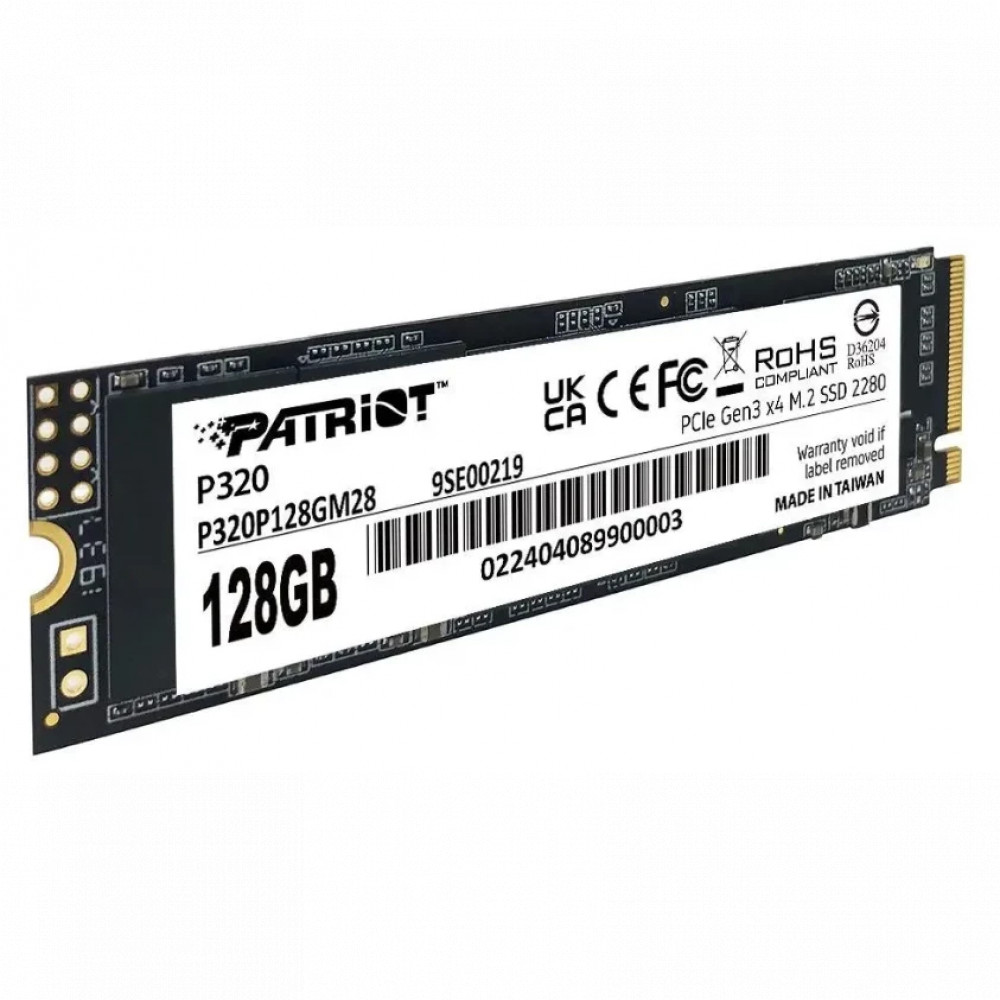 Жесткий диск Patriot 128GB P320 P320P128GM28 SSD (твердотельные), 120 ГБ, M.2, PCIe - миниатюра 8