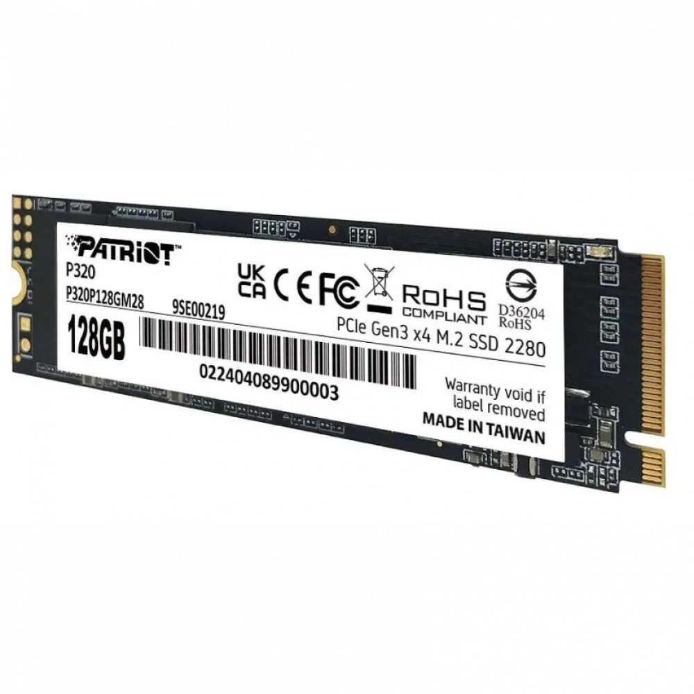 Жесткий диск Patriot 128GB P320 P320P128GM28 SSD (твердотельные), 120 ГБ, M.2, PCIe - миниатюра 6