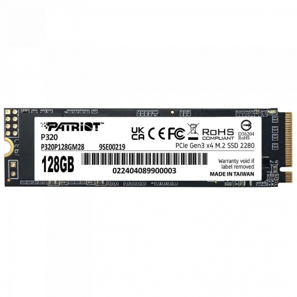 Жесткий диск Patriot 128GB P320 P320P128GM28 SSD (твердотельные), 120 ГБ, M.2, PCIe - миниатюра 5
