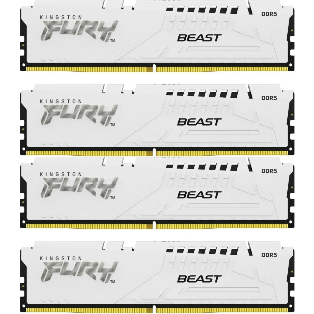ОЗУ Kingston FURY Beast White XMP KF560C40BWK4-64 DIMM, DDR5, 64 Гб (4 х 16 Гб), 6000 МГц - миниатюра 2