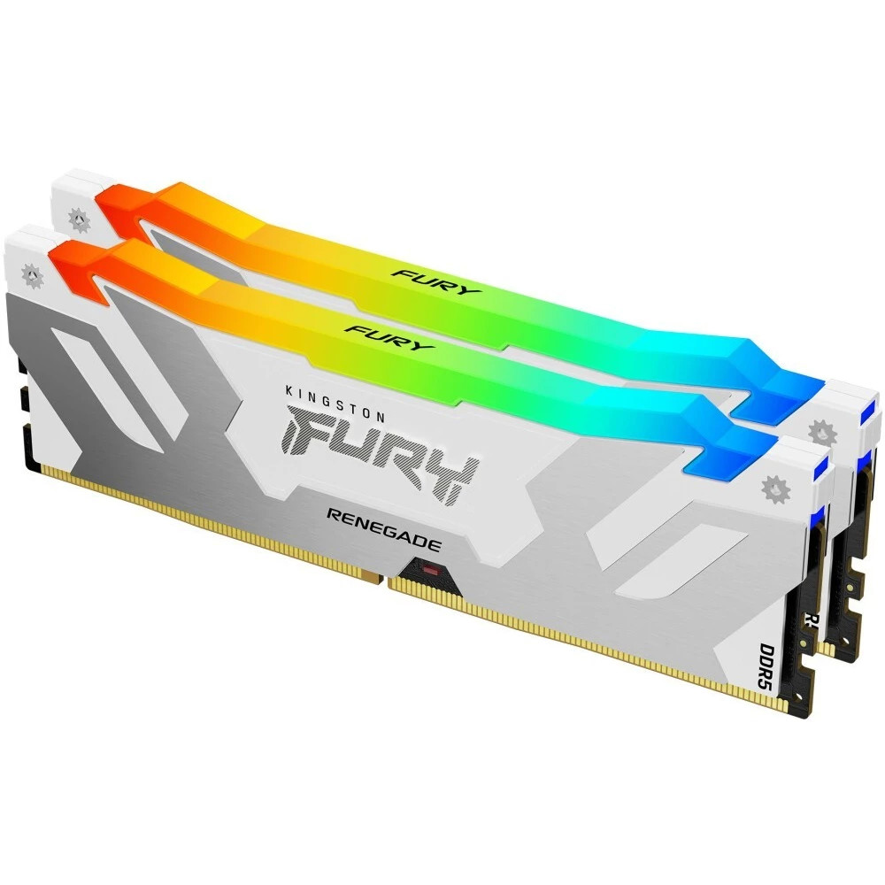 ОЗУ Kingston FURY Renegade RGB White XMP KF564C32RWAK2-32 DIMM, DDR5, 32 Гб (2 х 16 Гб), 6400 МГц - миниатюра 2