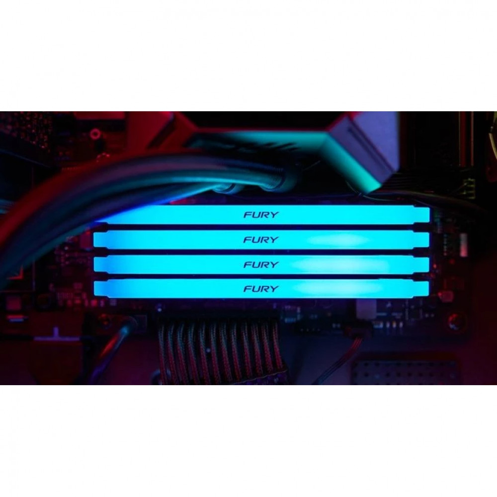 ОЗУ Kingston FURY Beast RGB KF432C16BB2AK4/64 DIMM, DDR4, 64 Гб (4 х 16 Гб), 3200 МГц - миниатюра 4