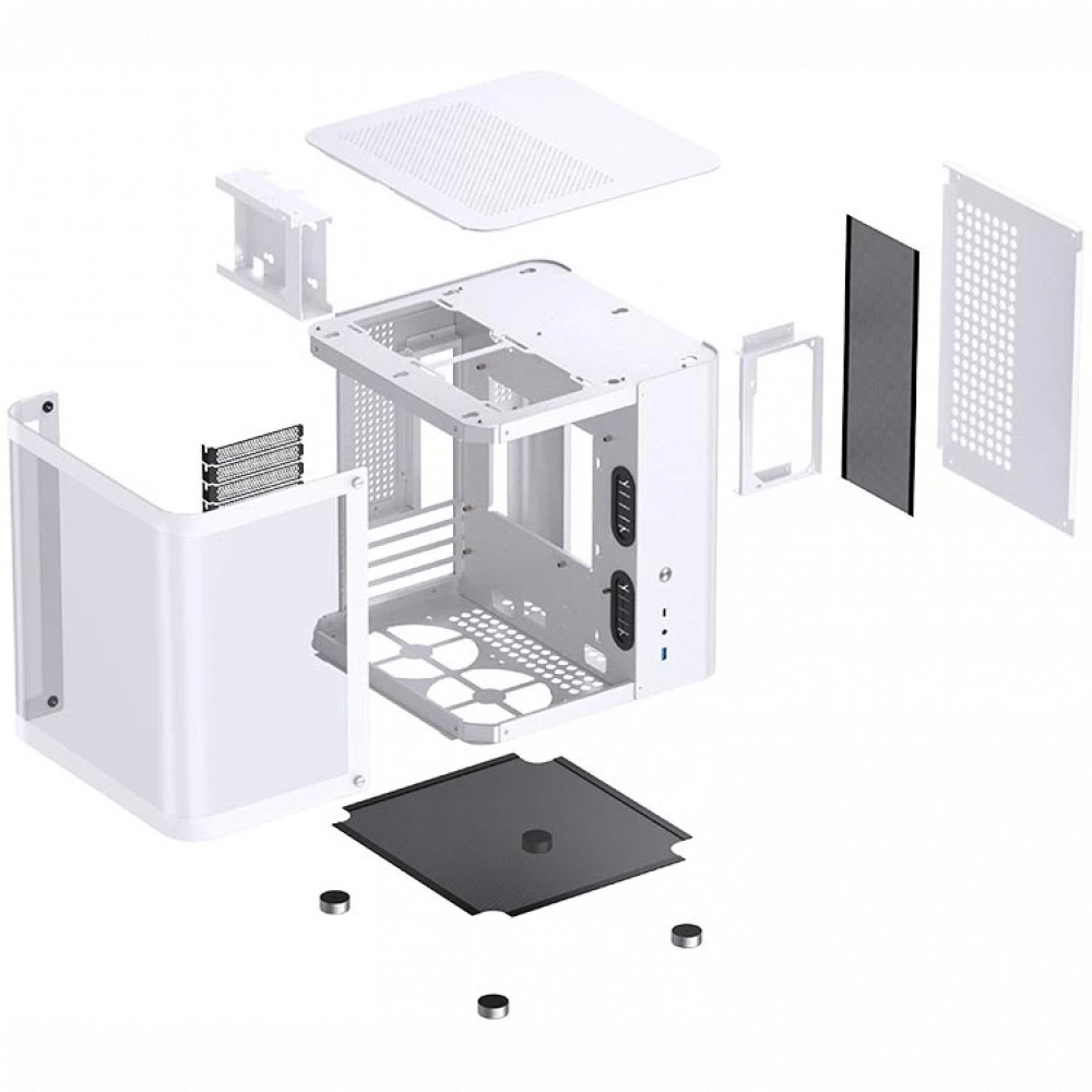 Корпус Jonsbo TK-1 White Mini-Tower - миниатюра 10