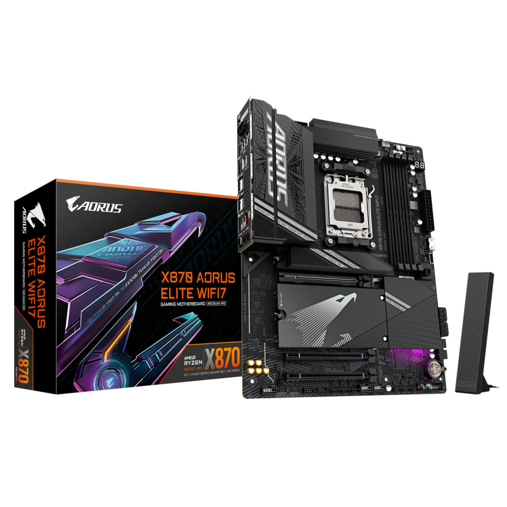 Материнская плата Gigabyte X870 A ELITE WIFI7 ATX, AMD AM5 - миниатюра 10