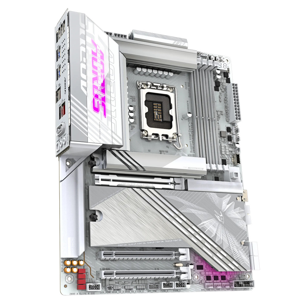 Материнская плата Gigabyte Z890 A ELITE X ICE Z890 A ELITE X ICE 1.1 ATX, LGA 1851 - миниатюра 6