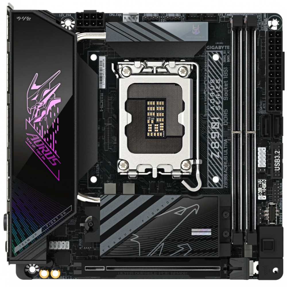 Материнская плата Gigabyte Z890I AORUS ULTRA Mini-ATX, LGA 1851 - миниатюра 6