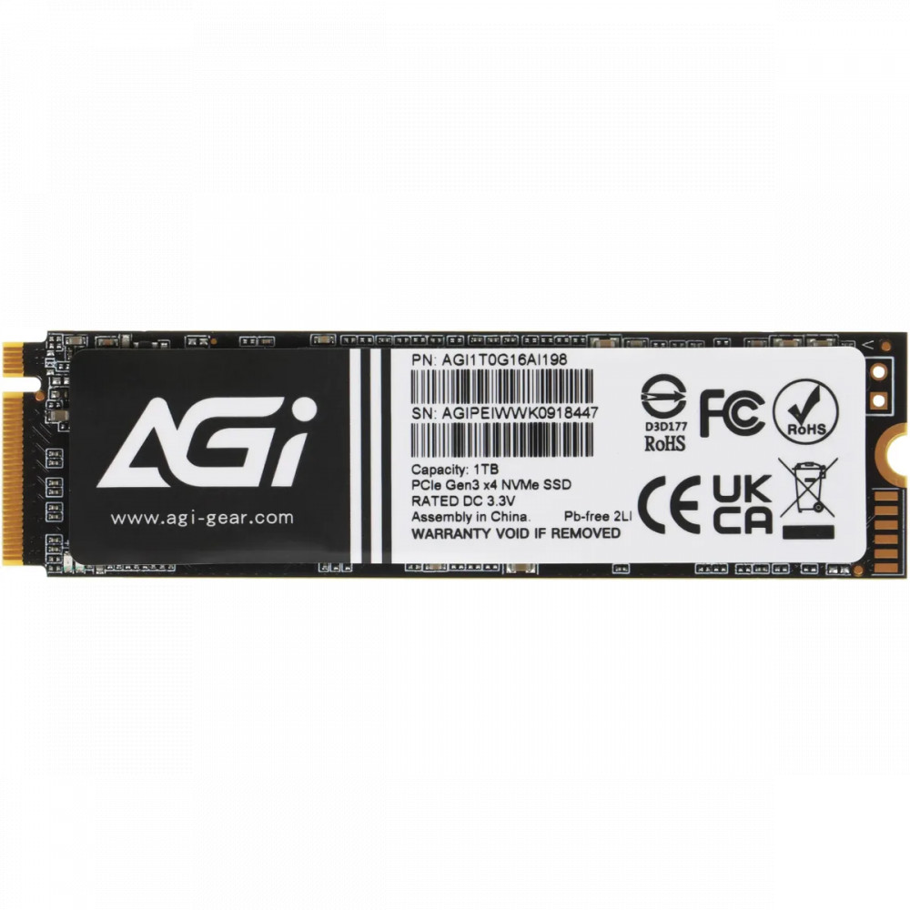 Жесткий диск AGI AGI4T0GIMAI298 SSD (твердотельные), 4 ТБ, M.2, PCIe - миниатюра 2