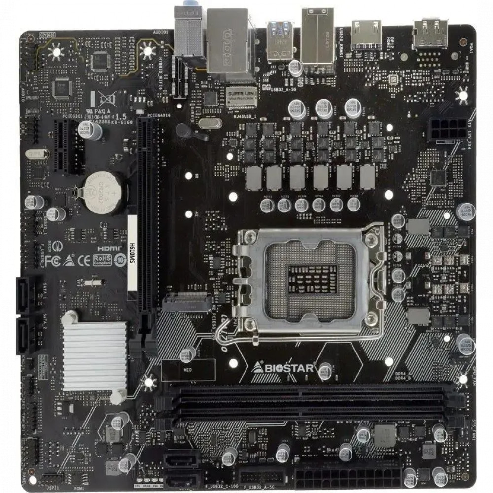 Материнская плата BIOSTAR H610MS Micro-ATX, LGA 1700 - миниатюра 5