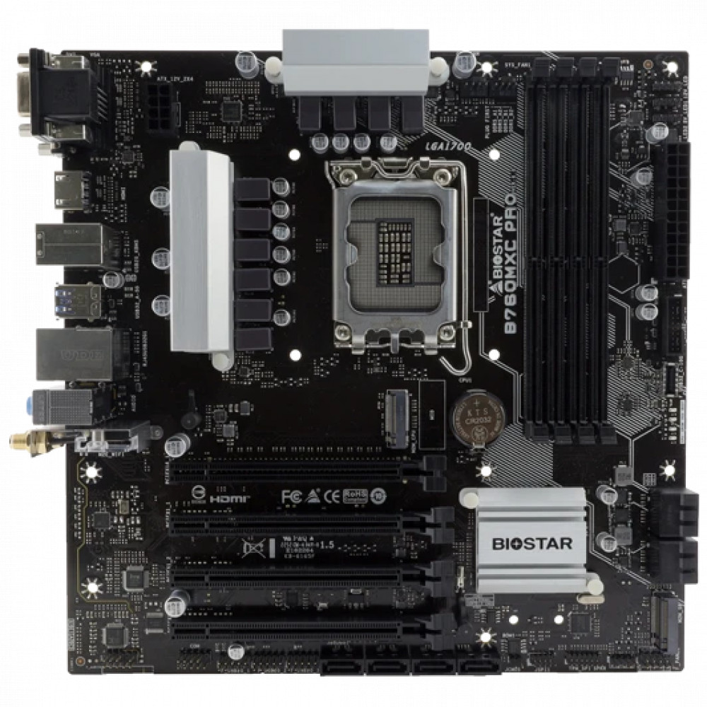 Материнская плата BIOSTAR B760MXC PRO Micro-ATX, LGA 1700 - миниатюра 5