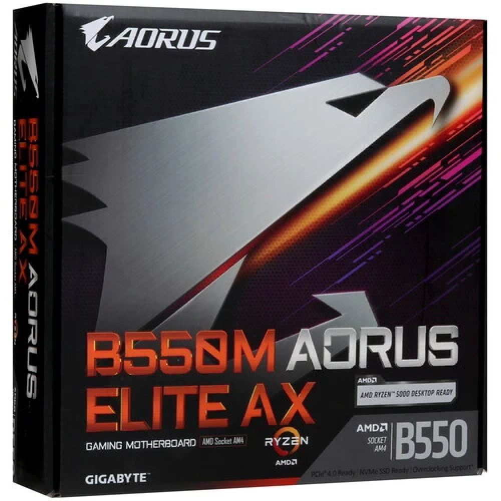 Материнская плата Gigabyte B550M AORUS ELITE AX Micro-ATX, AMD AM4 - миниатюра 10