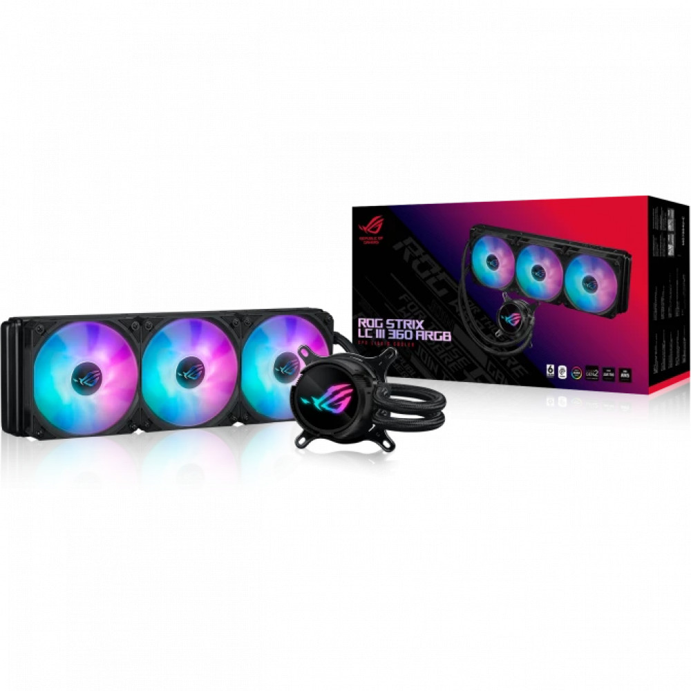 Система охлаждения Asus ROG STRIX LC III 360 ARGB 90RC00T1-M0UAY0 Для процессора - миниатюра 6