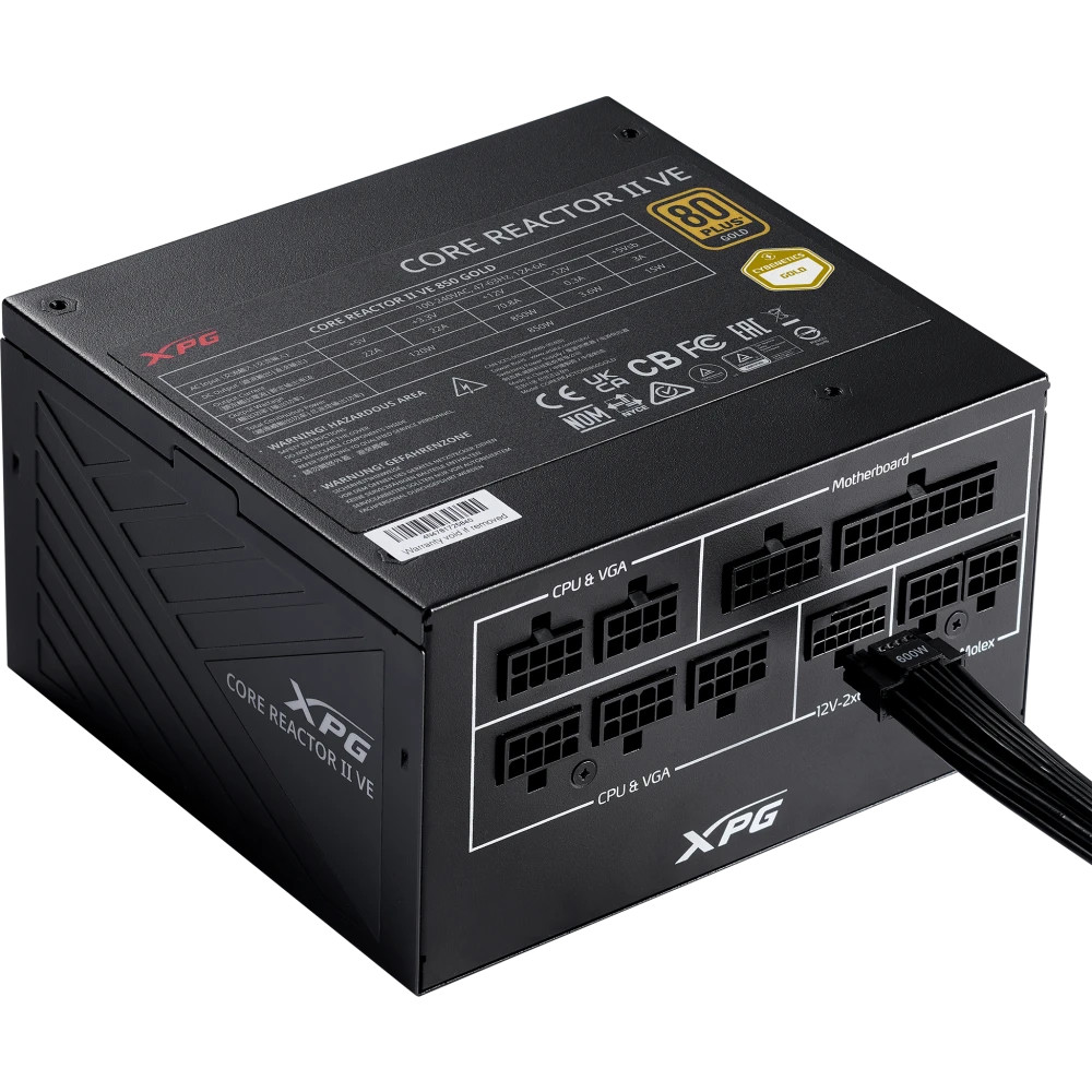 Блок питания XPG CORE REACTOR II VE COREREACTORIIVE850G-BKCEU 850 Вт - миниатюра 5