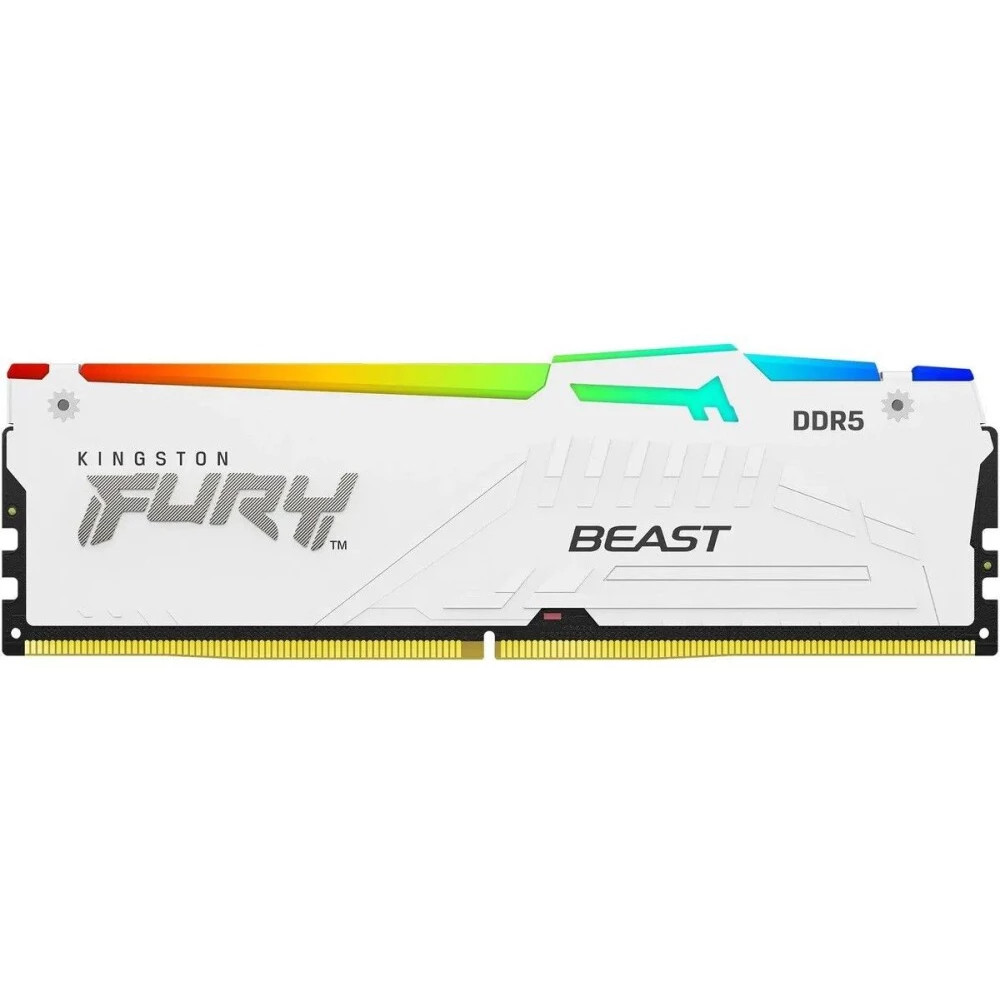 ОЗУ Kingston Fury Beast White RGB 16Gb DDR5 KF564C32BWEA-16 DIMM, DDR5, 16 Гб, 6400 МГц - миниатюра 2