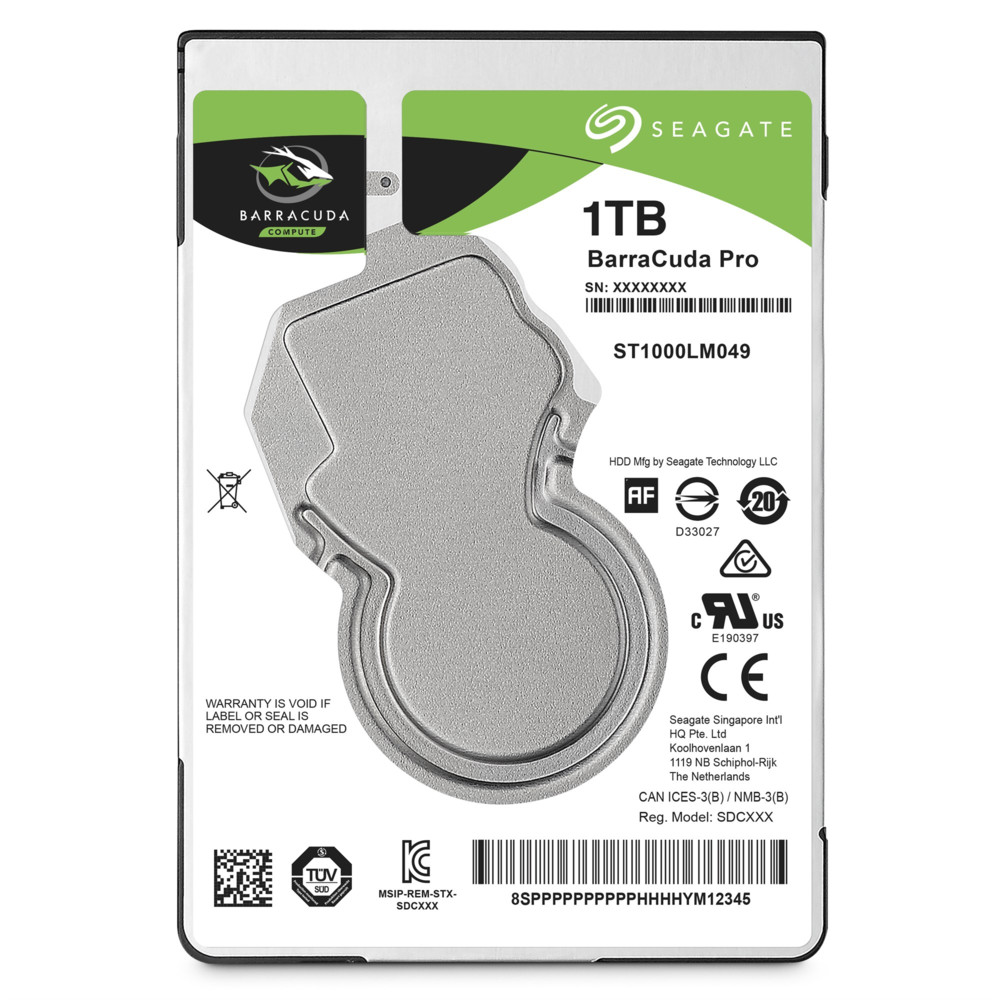 Жесткий диск Seagate Barracuda Pro ST1000LM049 HDD (классические), 1 ТБ, 2.5 дюйма, SATA - миниатюра 2