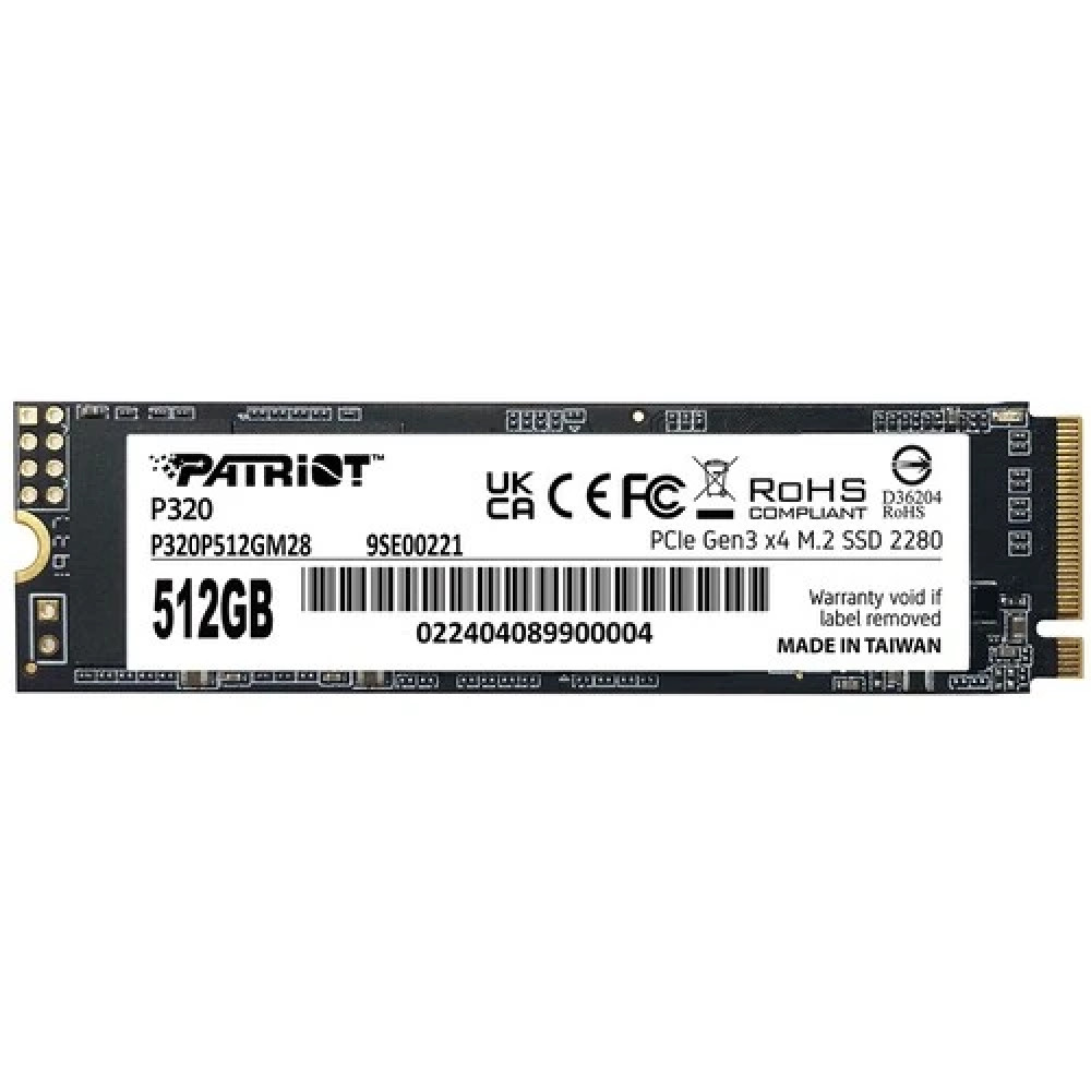 Жесткий диск Patriot P320 P320P512GM28 SSD (твердотельные), 512 ГБ, M.2, PCIe - миниатюра 5