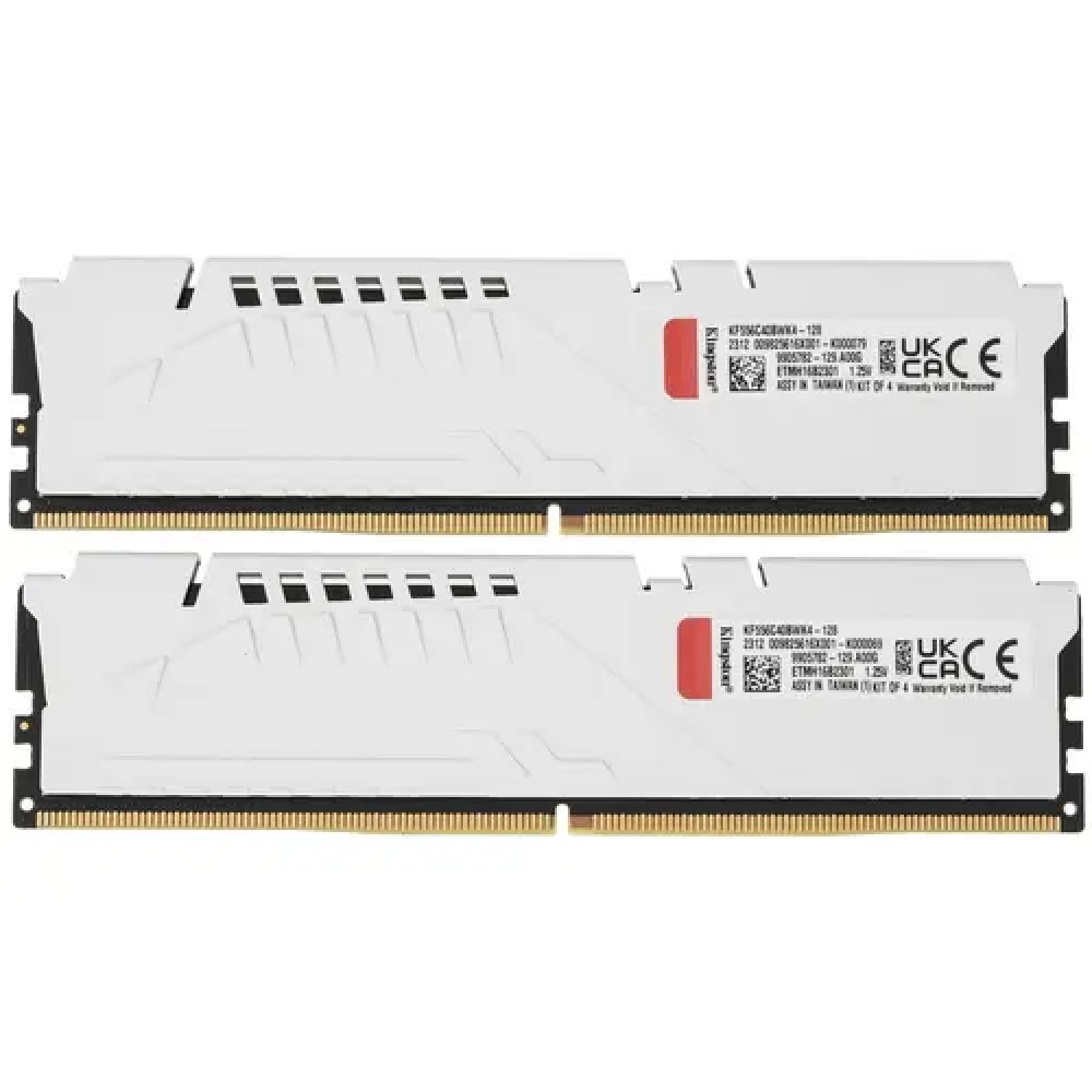 ОЗУ Kingston FURY Beast White KF556C40BWK4-128 DIMM, DDR5, 128 Гб (4 х 32 Гб), 5600 МГц - миниатюра 4