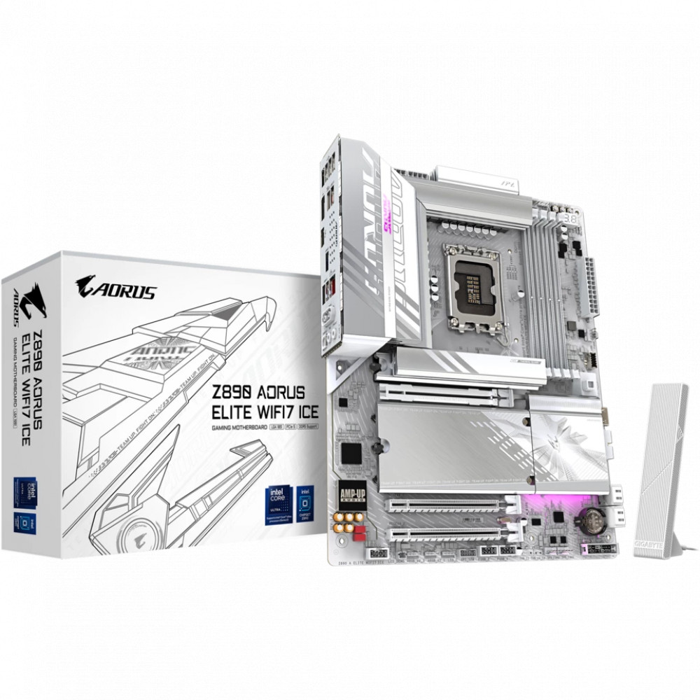 Материнская плата Gigabyte Z890M AORUS ELITE WIFI7 ICE ATX, LGA 1851 - миниатюра 10