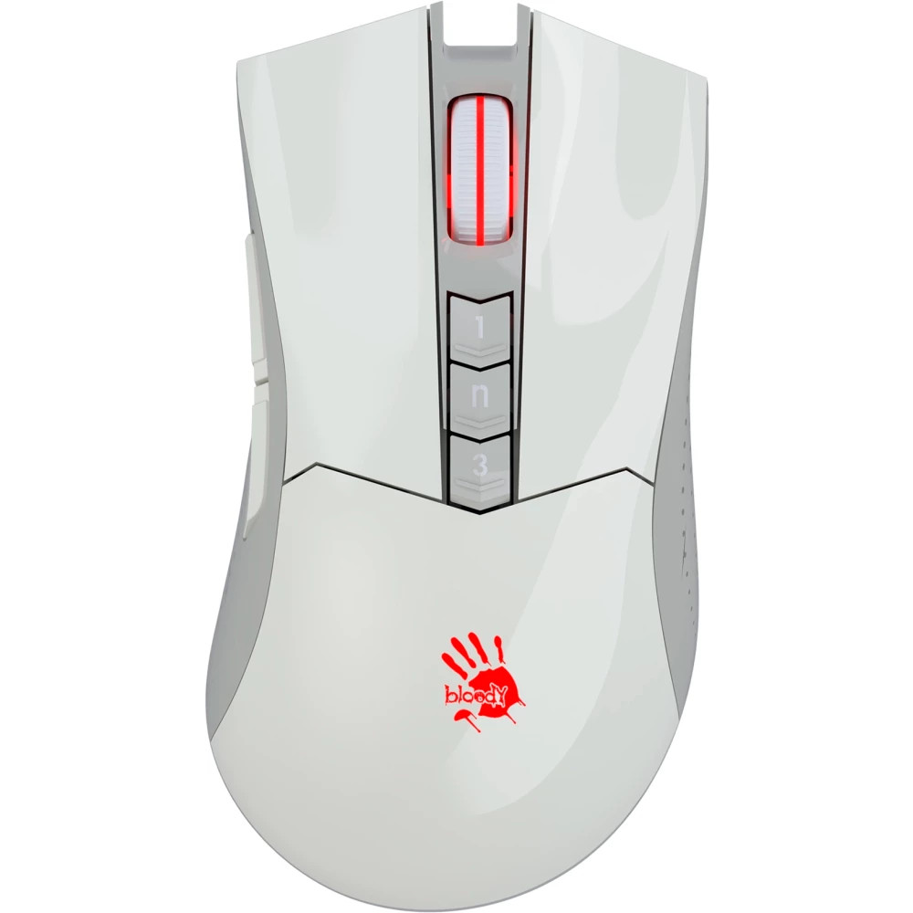 Мышь A4Tech Bloody R90 Plus Белый R90 PLUS GREUISH WHITE Игровые, Беспроводная - миниатюра 6