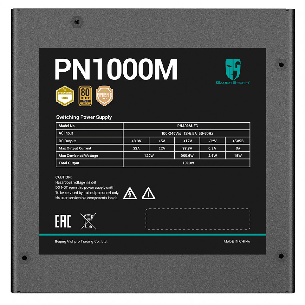 Блок питания GamerStorm PN1000M R-PNA00M-FC0B-WGEU 1200 Вт - миниатюра 8