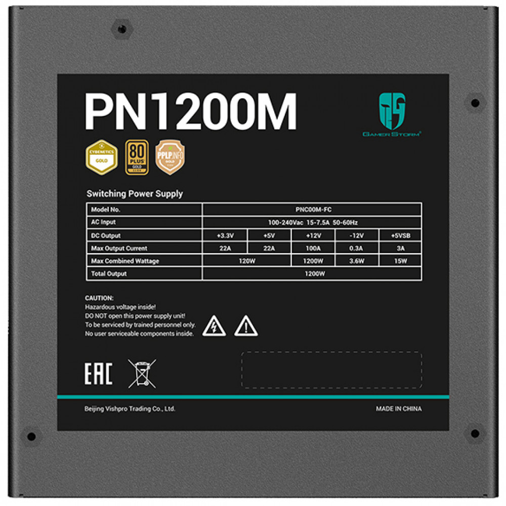 Блок питания GamerStorm PN1200M R-PNC00M-FC0B-WGEU 1200 Вт - миниатюра 7