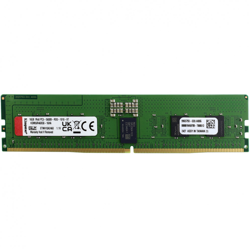ОЗУ Kingston KSM56R46BS8-16HA DIMM, DDR5, 16 Гб, 5600 МГц - миниатюра 2