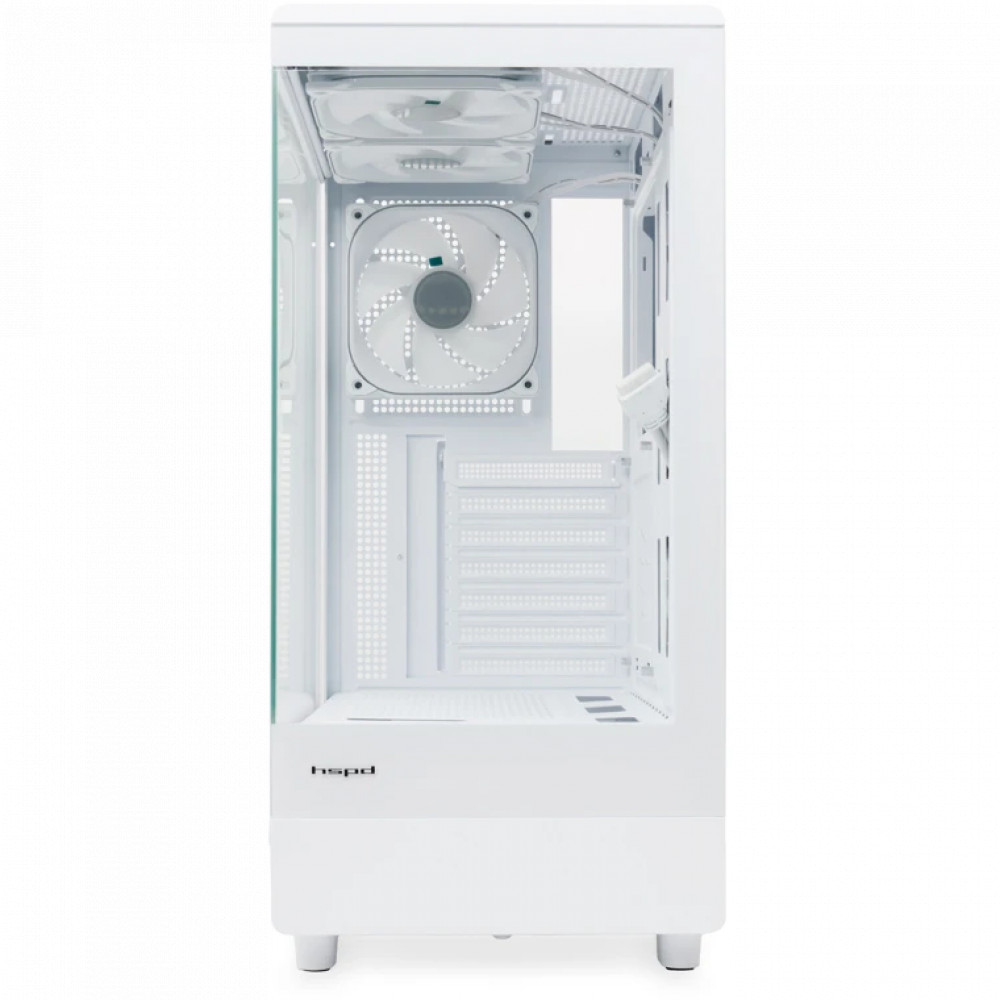 Корпус HSPD F510-TGWH-ARGB White Mid-Tower - миниатюра 9