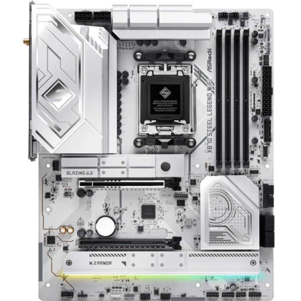 Материнская плата ASRock X870 STEEL LEGEND WIFI ATX, AMD AM5 - миниатюра 4
