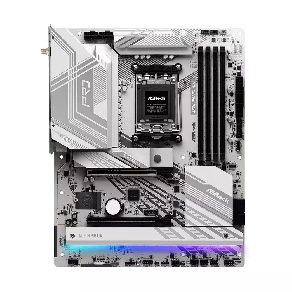 Материнская плата ASRock X870 Pro RS WiFi 90-MXBQ00-A0UAYZ ATX, AMD AM5 - миниатюра 4