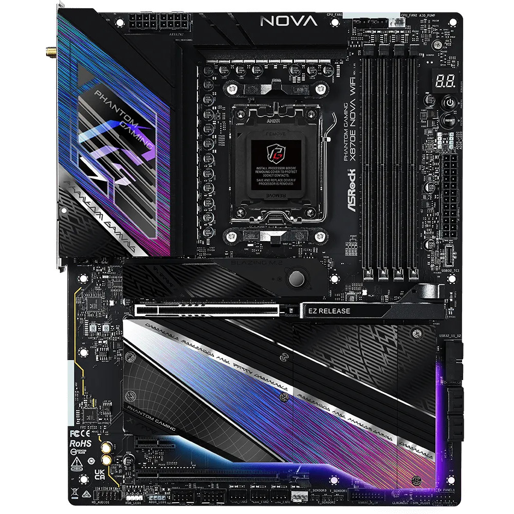 Материнская плата ASRock X870E NOVA WIFI ATX, AMD AM5 - миниатюра 5