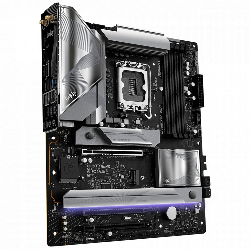 Материнская плата ASRock Z890 LIVEMIXER WIFI ATX, LGA 1851 - миниатюра 6