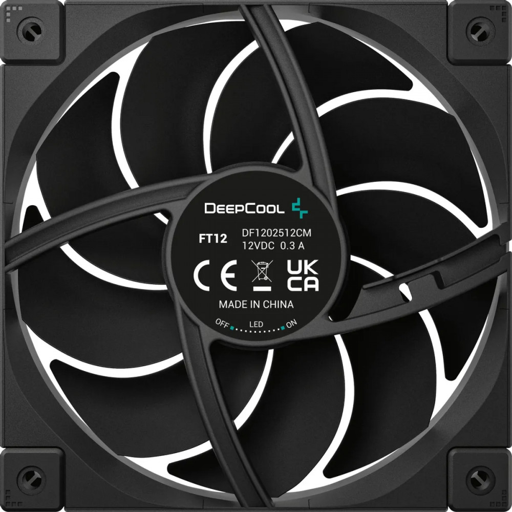 Система охлаждения Deepcool FT12 120х120x25 черный R-FT12-BKWPN1-G Для системного блока - миниатюра 6