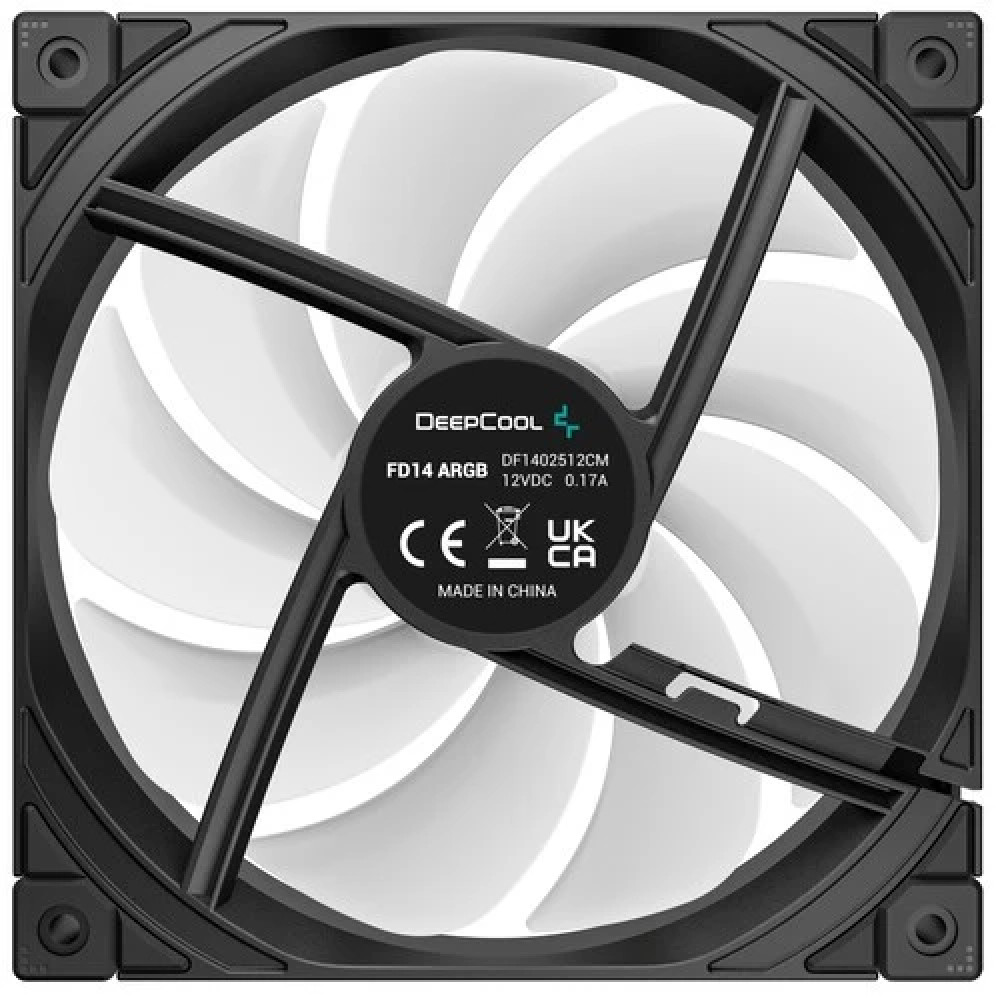 Система охлаждения Deepcool FD14 ARGB 140х140x25 черный R-FD14-BKAPN1-G Для системного блока - миниатюра 8