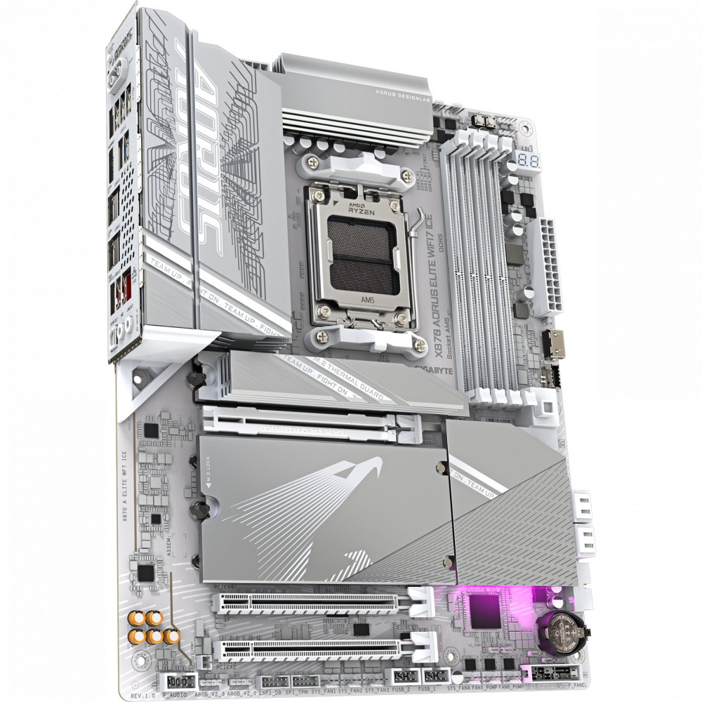 Материнская плата Gigabyte X870 A ELITE WF7 ICE 1.0 ATX, AMD AM5 - миниатюра 5