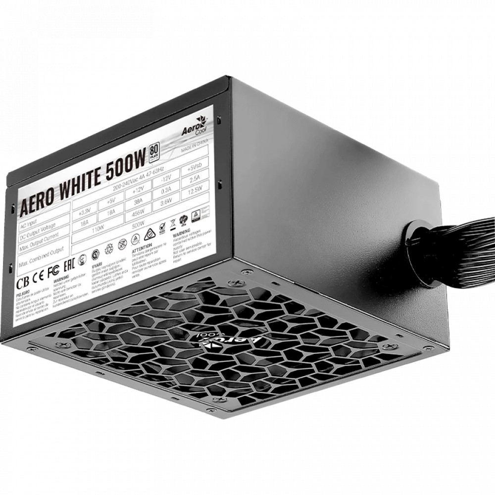Блок питания Aerocool 500W AEROCOOL AERO WHITE 500 Вт - миниатюра 9