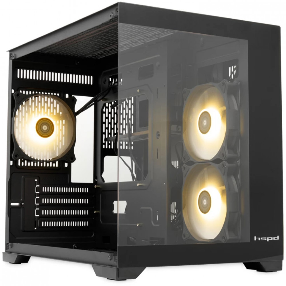 Корпус HSPD F330-TGBK-ARGB Mid-Tower - миниатюра 10