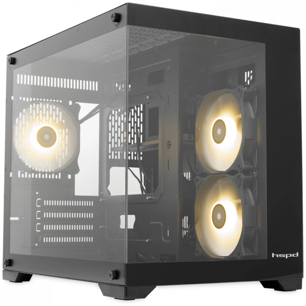 Корпус HSPD F330-TGBK-ARGB Mid-Tower - миниатюра 9