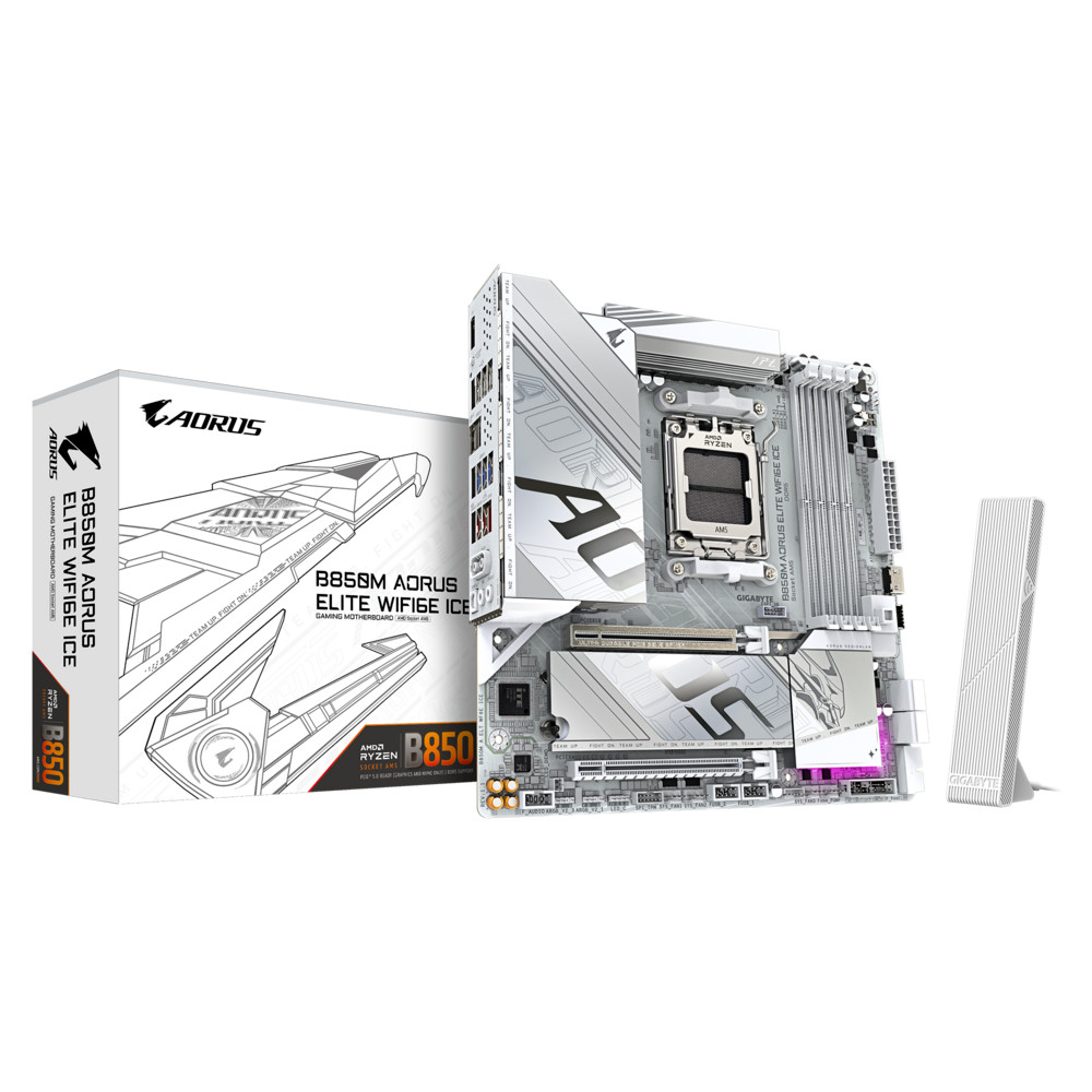 Материнская плата Gigabyte B850M A ELT WF6E ICE Micro-ATX, AMD AM5 - миниатюра 8