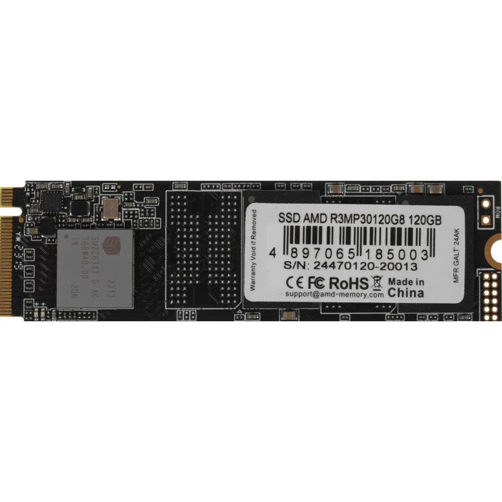 Жесткий диск AMD 120GB Radeon R3MP30120G8 SSD (твердотельные), 120 ГБ, M.2, PCIe - миниатюра 4