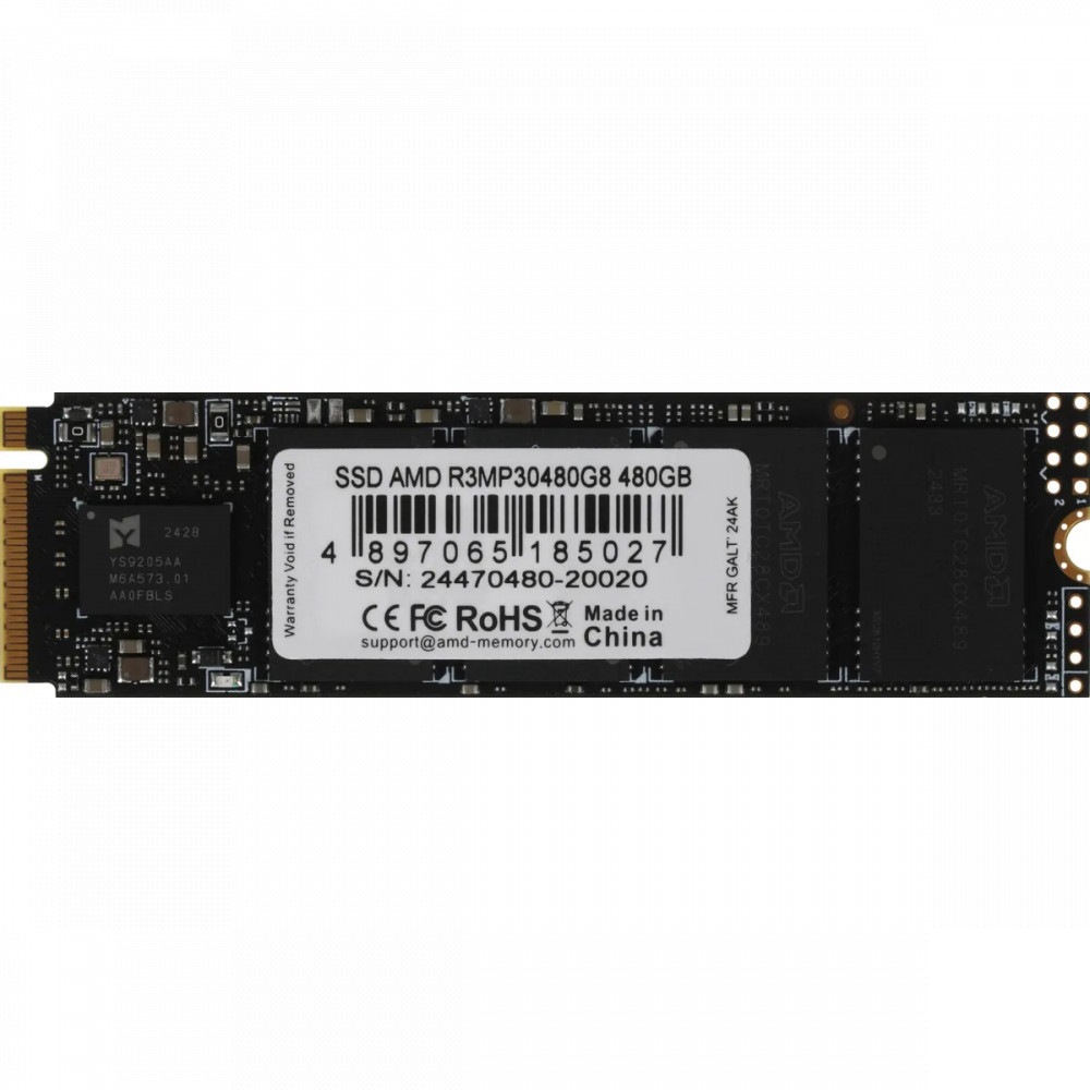 Жесткий диск AMD R3MP30480G8 SSD (твердотельные), 480 ГБ, M.2, PCIe - миниатюра 2