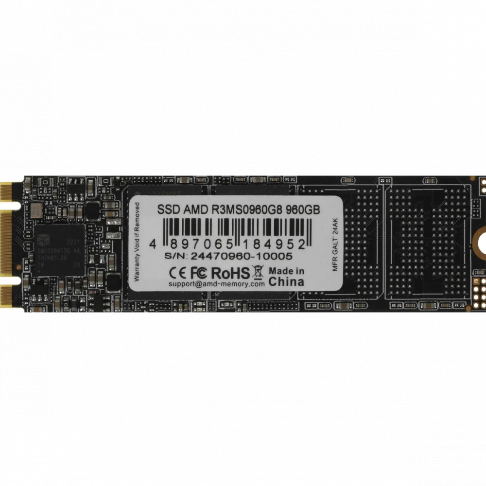 Жесткий диск AMD R3MS0960G8 SSD (твердотельные), 960 ГБ, M.2, SATA - миниатюра 4